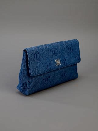 chanel reissue vintage clutch|Chanel denim clutch.